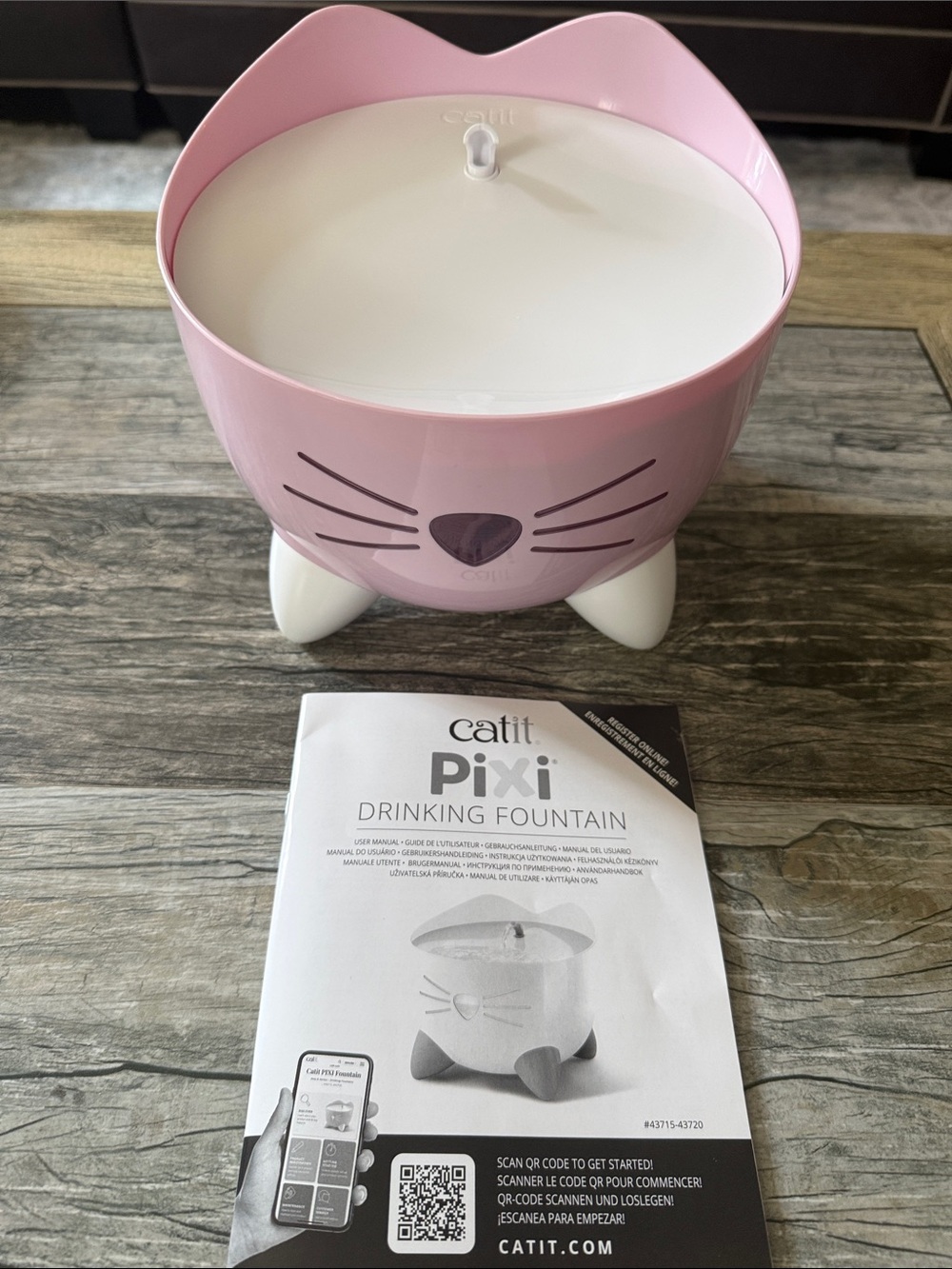 Pixi Cat Drinking Fountain — Pink